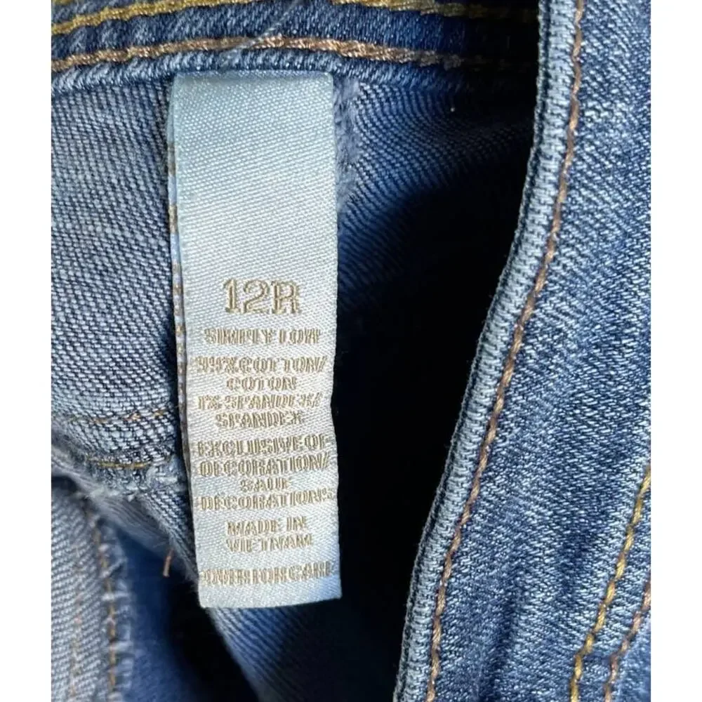 Justice Jeans Girls 12R Blue Denim